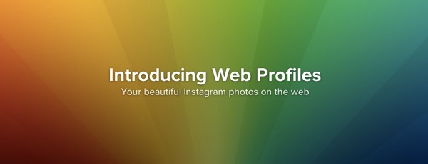Instagram web profiles