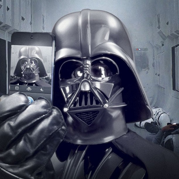 Star Wars selfie Dark Vador